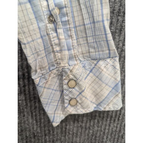 INC Blue/Yellow Plaid Button Down Tailored Fit Shirt Men's Size XL - Picture 4 of 8